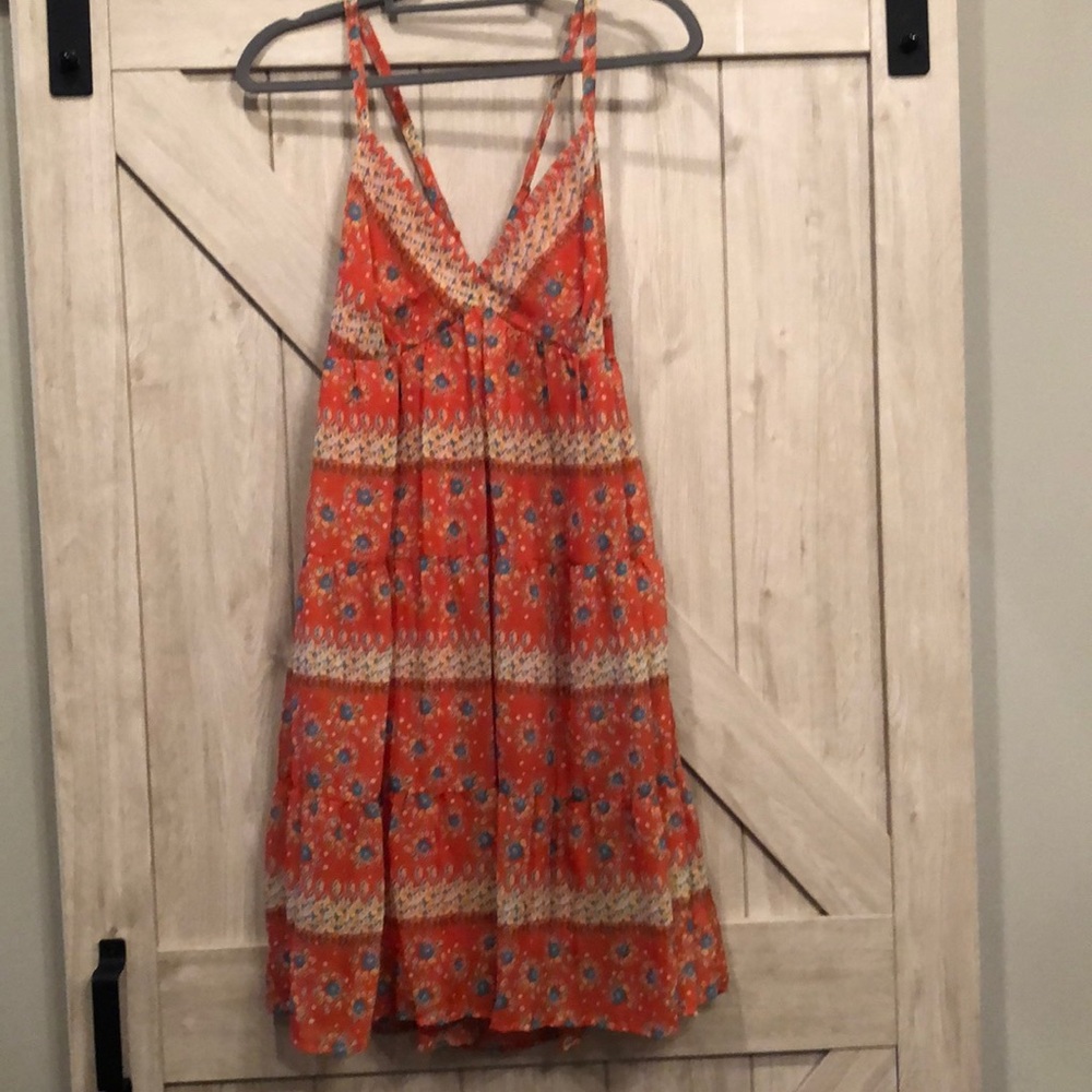 Orange summer dress